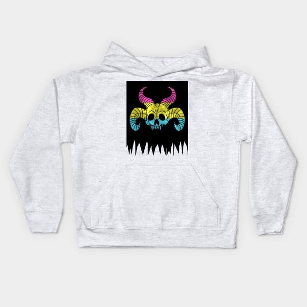 Sea Devil Pansexual Pride Kids Hoodie by DivineandConquer